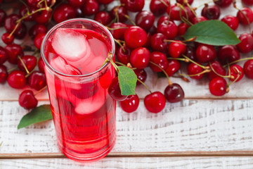Cherry fresh juice.