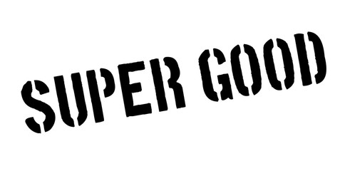 Super Good rubber stamp. Grunge design with dust scratches. Effects can be easily removed for a clean, crisp look. Color is easily changed.