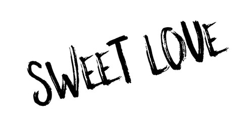 Sweet Love rubber stamp. Grunge design with dust scratches. Effects can be easily removed for a clean, crisp look. Color is easily changed.