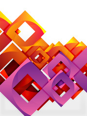 Vector square template background