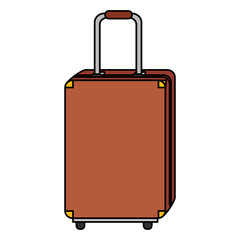 suitcase travel isolated icon