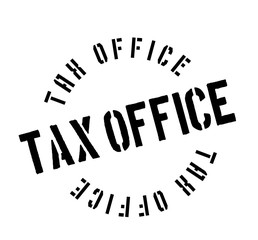 Tax Office rubber stamp. Grunge design with dust scratches. Effects can be easily removed for a clean, crisp look. Color is easily changed.