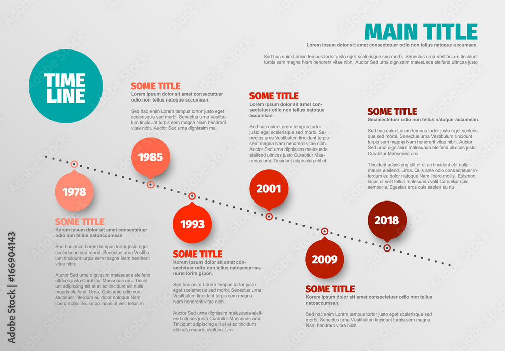 Canvas Prints simple timeline template