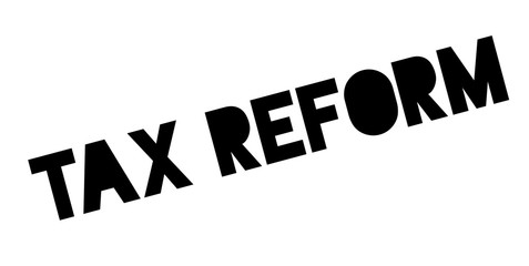 Tax Reform rubber stamp. Grunge design with dust scratches. Effects can be easily removed for a clean, crisp look. Color is easily changed.