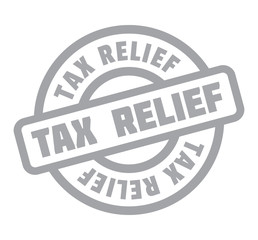 Tax Relief rubber stamp. Grunge design with dust scratches. Effects can be easily removed for a clean, crisp look. Color is easily changed.