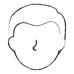 young man head avatar character