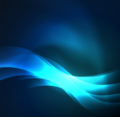 Illuminated neon waves