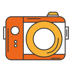 photographic camera isolated icon