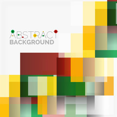 Abstract blocks template design background, simple geometric shapes on white, straight lines and rectangles