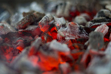 Fire coal background