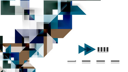 Business presentation geometric template