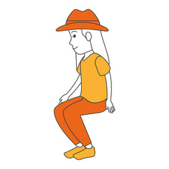 beautiful woman avatar character