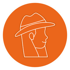 beautiful woman head avatar character