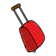 suitcase travel isolated icon