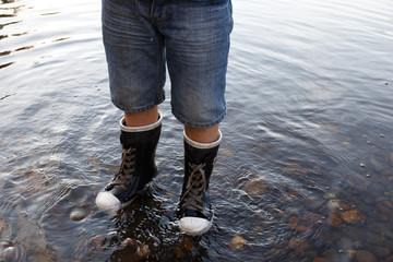 Rubber boots
