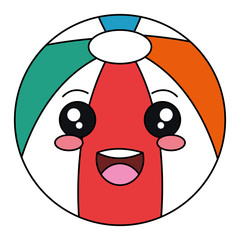 beach balloon isolated icon