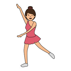 beautiful woman dancing vallet © Gstudio