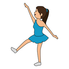 beautiful woman dancing vallet © Gstudio