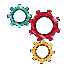 gears symbol concept of business team motion connection