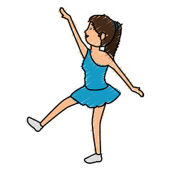 beautiful woman dancing vallet © Gstudio