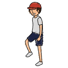 Fototapeta premium Man practicing athletic march