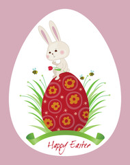 Happy easter rabbit