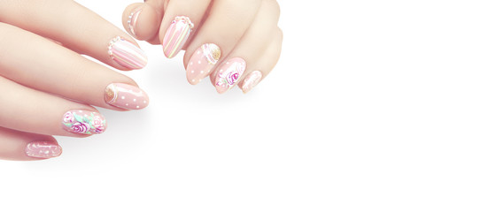 Schönes und modernes Nageldesign