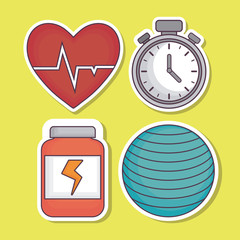 Fototapeta premium healthy and fitness lifestyle design