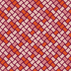 Geo seamless pattern in color Seamless woven wicker texture background Cane pattern Checkered motif Seamless background texture of crosshatched bold lines Trellis pattern Simple fabric print 