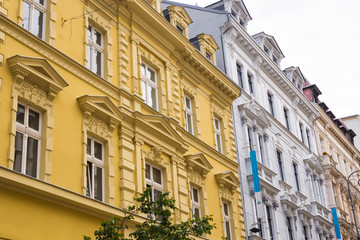 Facade of a building in Karlovy Vary