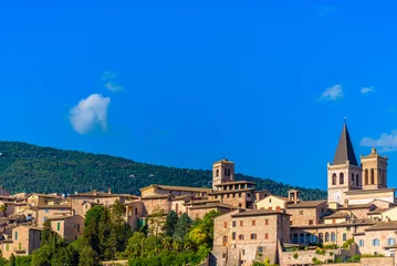 Foto op Canvas Scenic view of Spello in Umbria © Overburn
