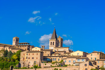 Fototapeta na wymiar Scenic view of Spello in Umbria