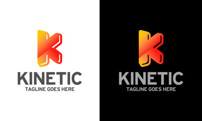 k letter logo, kinetic logo template, k alphabet, kinetic stock logo, logotype, design, 3d