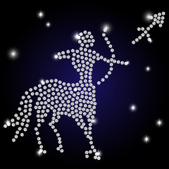 Fototapeta premium Sagittarius zodiac sign