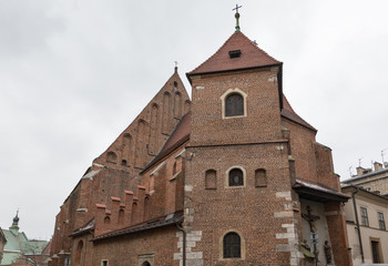 Fototapeta na wymiar Church of St Mark the Evangelist in Krakow, Poland.