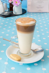 Cafe Latte with biscuit