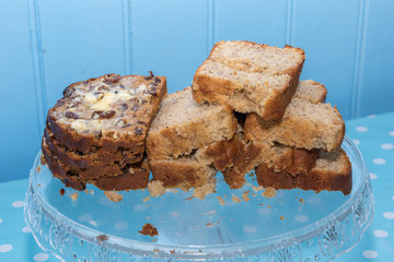 Welsh Bara Brith and Banana cake
