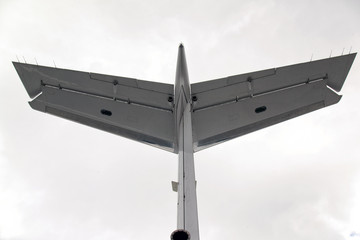 Tail of a private jet