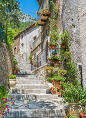 Scenic sight in Pacentro, province of L'Aquila, Abruzzo, central Italy.