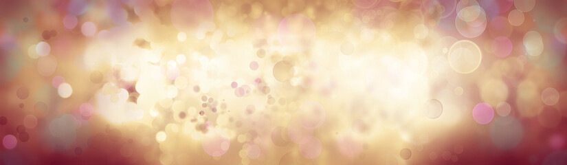 Abstract bokeh blur banner background