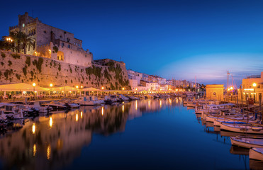Obraz na płótnie Canvas Port of Ciutadella in Menorca