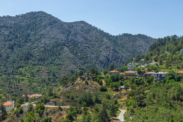 Obraz premium View of the village of Alona. Cyprus