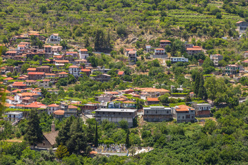 Fototapeta premium View of the village of Alona. Cyprus
