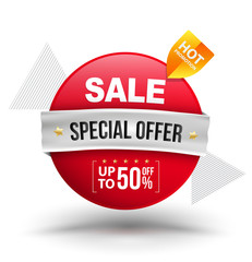 Sale special offer vector banner