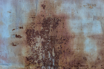 Dark orange  worn rusty metal texture background.