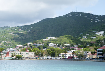 Fototapeta na wymiar Virgin Island Town