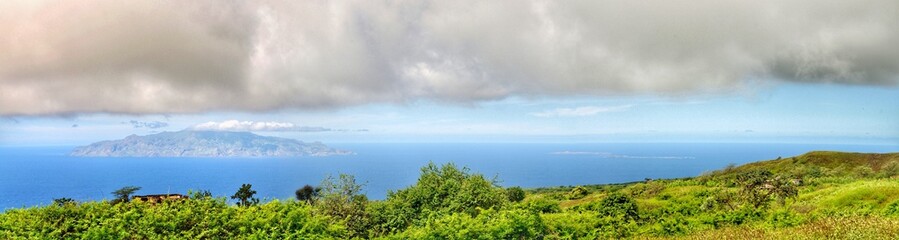 Heavy cloudscape over the island of Fogo and Brava in the republic of Cabo Verde © LivetImages