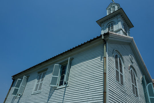 old building in Dejima in Nagasaki