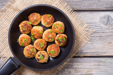 Pork meatballs with parsley