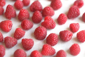 Fresh raspberry background